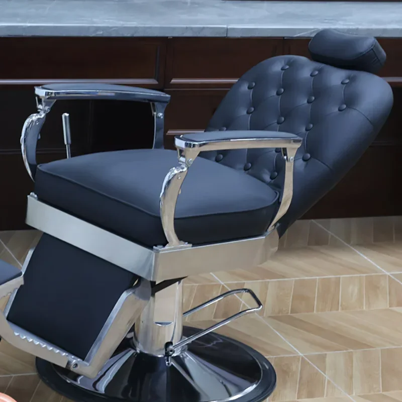 

Hydraulic Hairdressing Chair Barber Tilted Simple Free Shipping Beauty Salon Red Adjustable Lashes Spa Pedicure Cover Leather