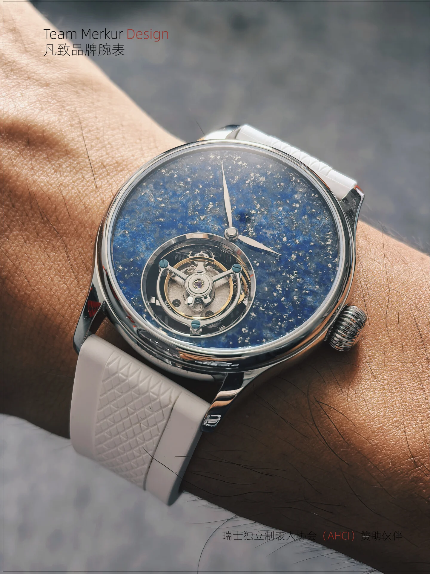 42mm Formal Luxury Business Tourbillon Manual Mechanical Watch for Men