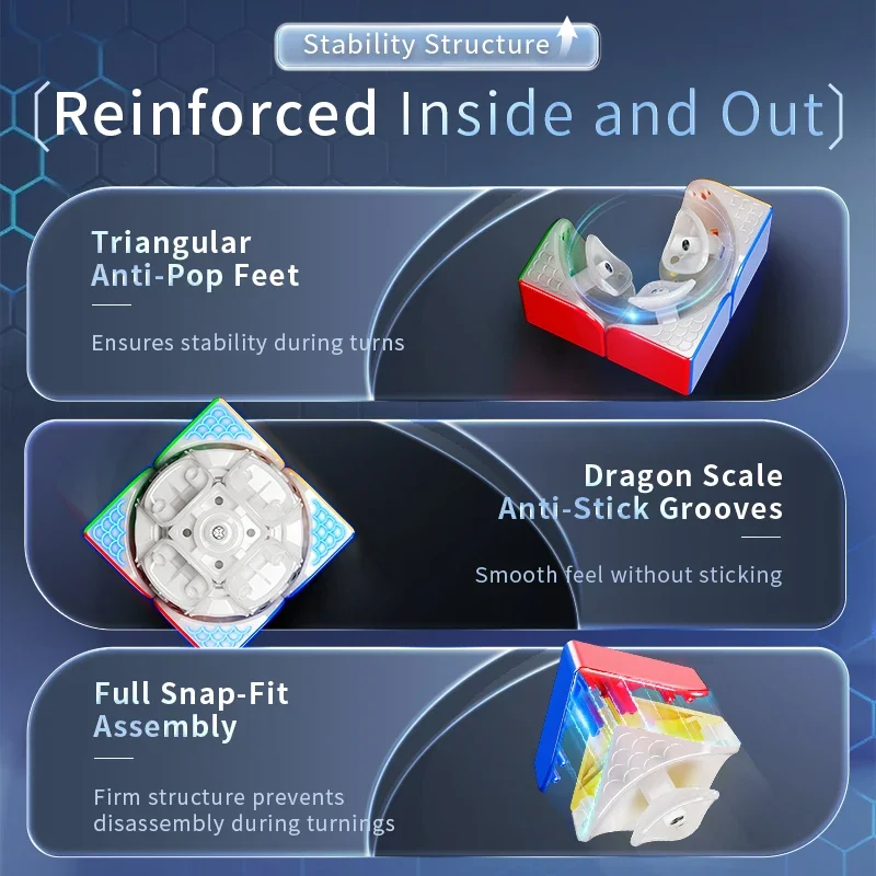 [CubeFun]MOYU  WeiPo V5 2x2 Magic Cube 20-Magnet Ball Core UV Magnetic Professional Speed Puzzle Fidget Toys Kids Gifts