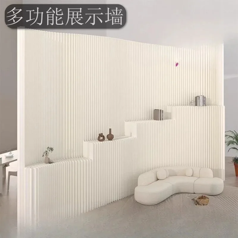 Folding paper screen partition false wall living room office shopping mall room partition