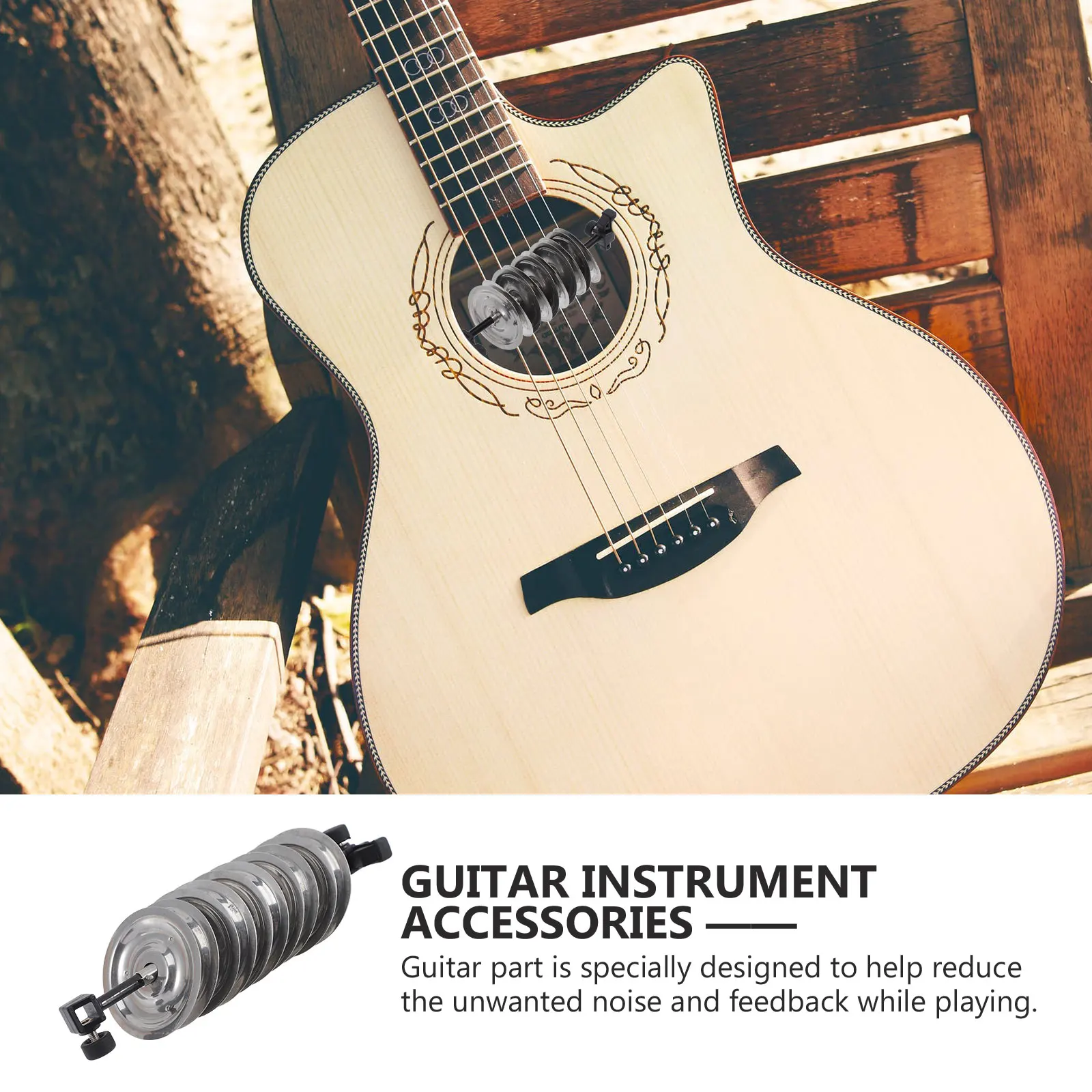 

Guitar Bell Professional Sound Hole Instrument Cover Accessory Accesories Decoration Accessories Metal Part