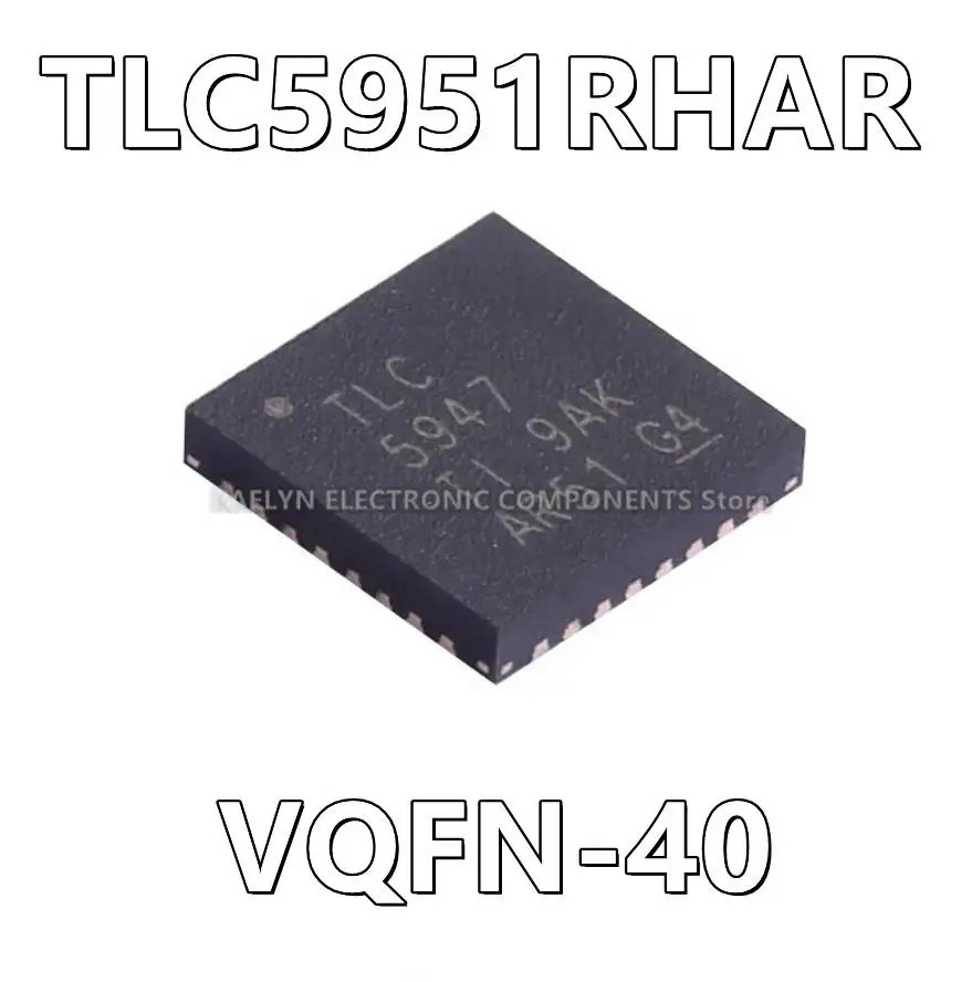 10Pcs/lot TLC5951RHAR TLC5951 LED Driver IC 24 Output Linear Shift Register Dimming 40mA 40-VQFN