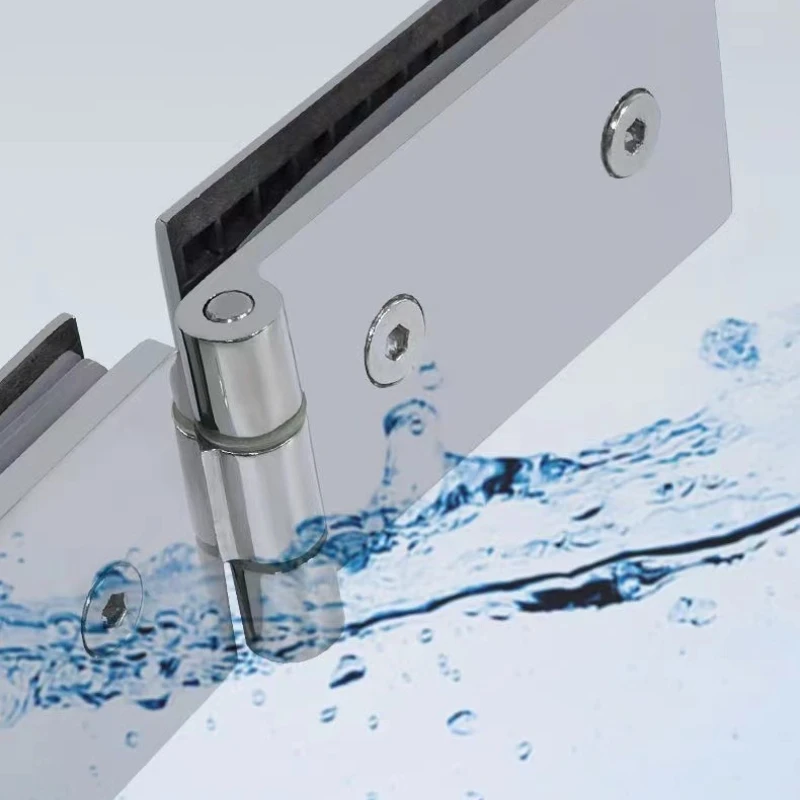 

Дверная панель для душевой кабины из нержавеющей стали 304, прецизионного литья, утолщенная, полированная, с внутренними стеклянными зажимными петлями