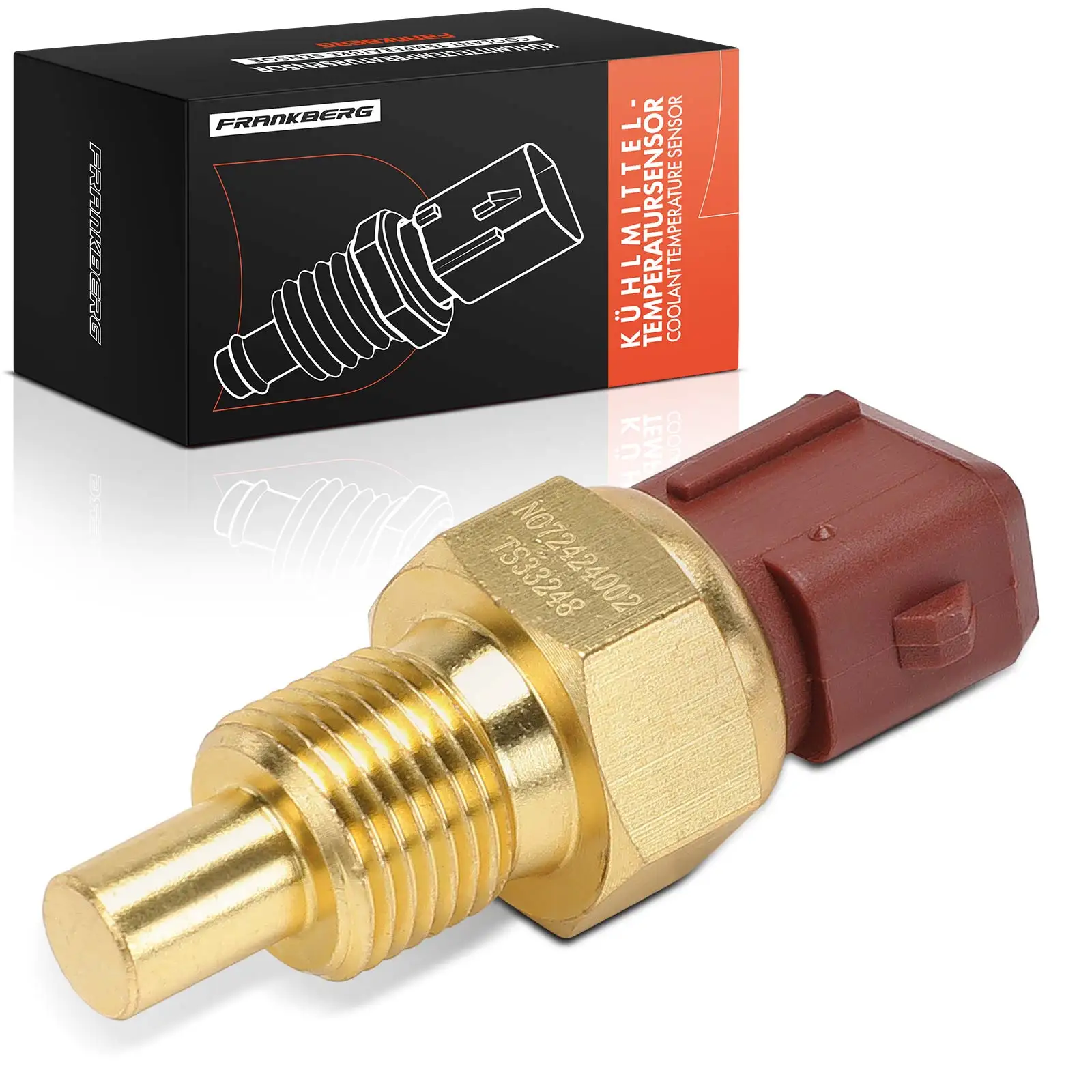 Frankberg 1x Sensor Koelvloeistoftemperatuur voor Peugeot 306 406 Citroen Jumper Xsara Fiat Ducato 9621000680 9603324880 133884