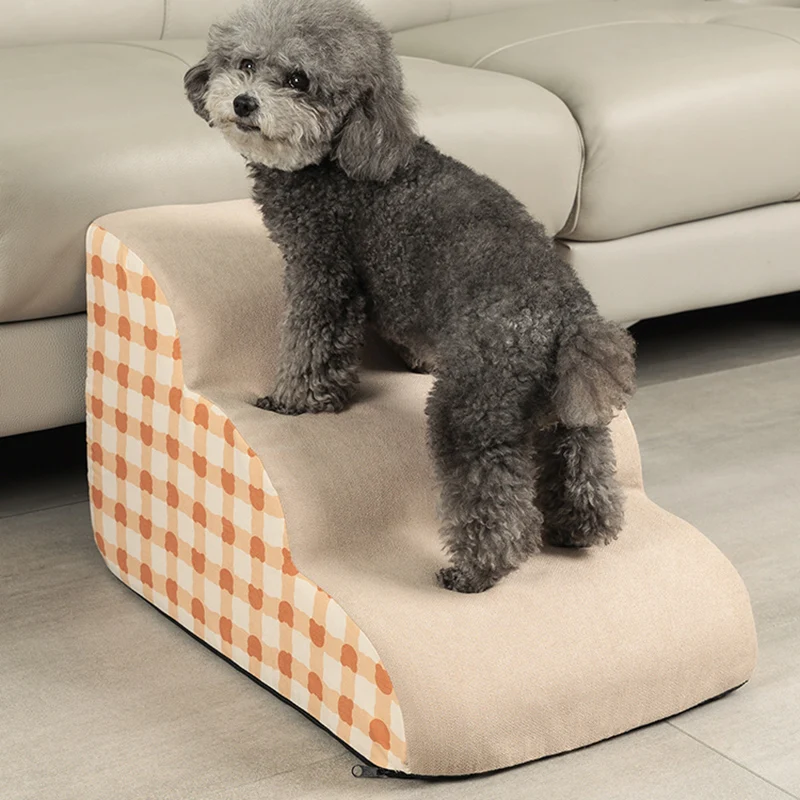 

Dogs climb ladders to bed, sofa stairs, steps can be dismantled and washed, small elderly dogs, pets, bedside slopes, ladders