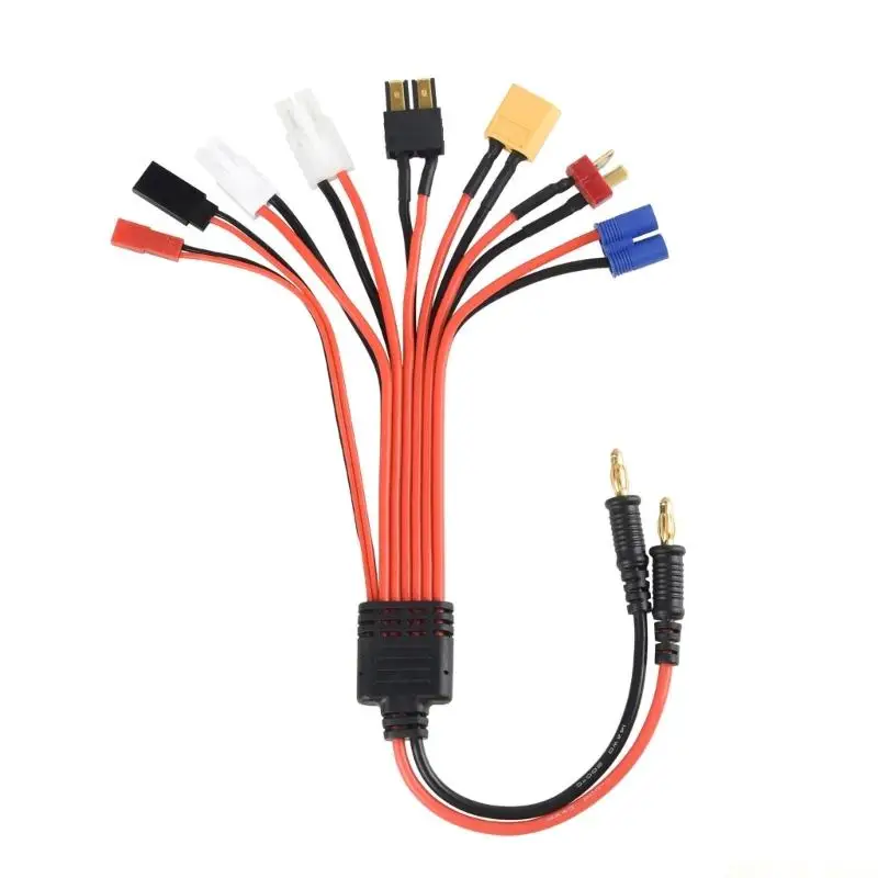 M5TD Lightweight 8Way Banana Plugs Power Splitter Cable for FUTABA, EC3, XT60