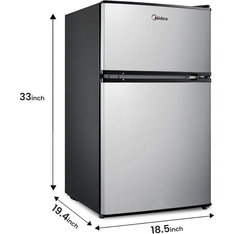 Refrigerador compacto do aço inoxidável, 3,1 Cu ft