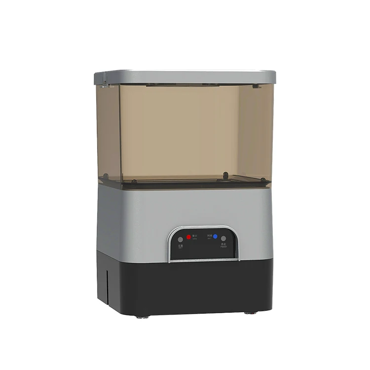 

New Smart Control Automatic Fish Food Feeder Timer 10L Silvery Tuya ABS+PC 110-240V