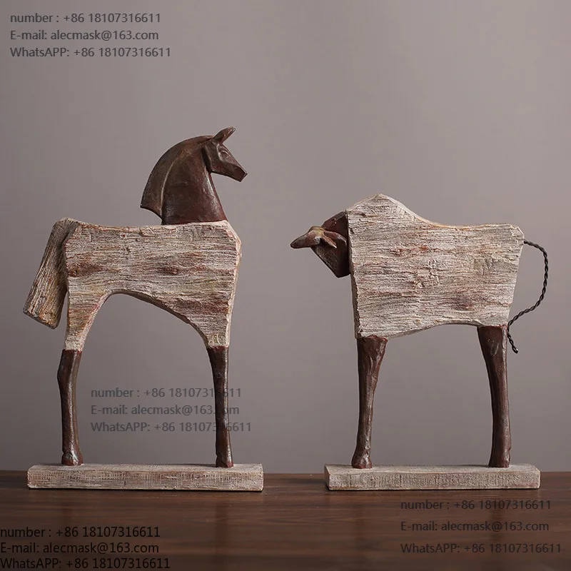 

Декоративные фигурки животных из смолы для дома: украшения для винного шкафа, тумбы под ТВ, чайной комнаты, подарки на новоселье