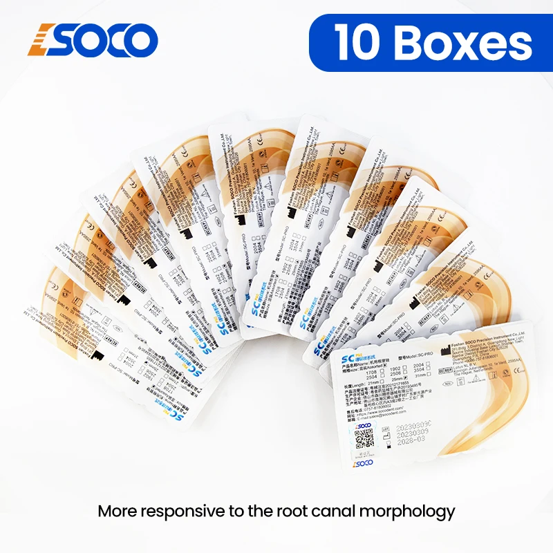 

Heat Activated COXO SC-PRO 5/10boxes Gold Endodontic File Superior Cutting Power Durability anti-broken for Root Canal Dentistry