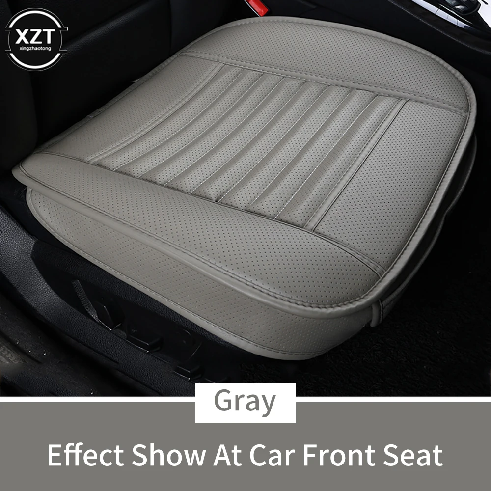 Universal Car Seat Cover Breathable PU Leather Pad Mat For Auto Chair Cushions Car Front Seat Covers Four Seasons Anti Slip Mats