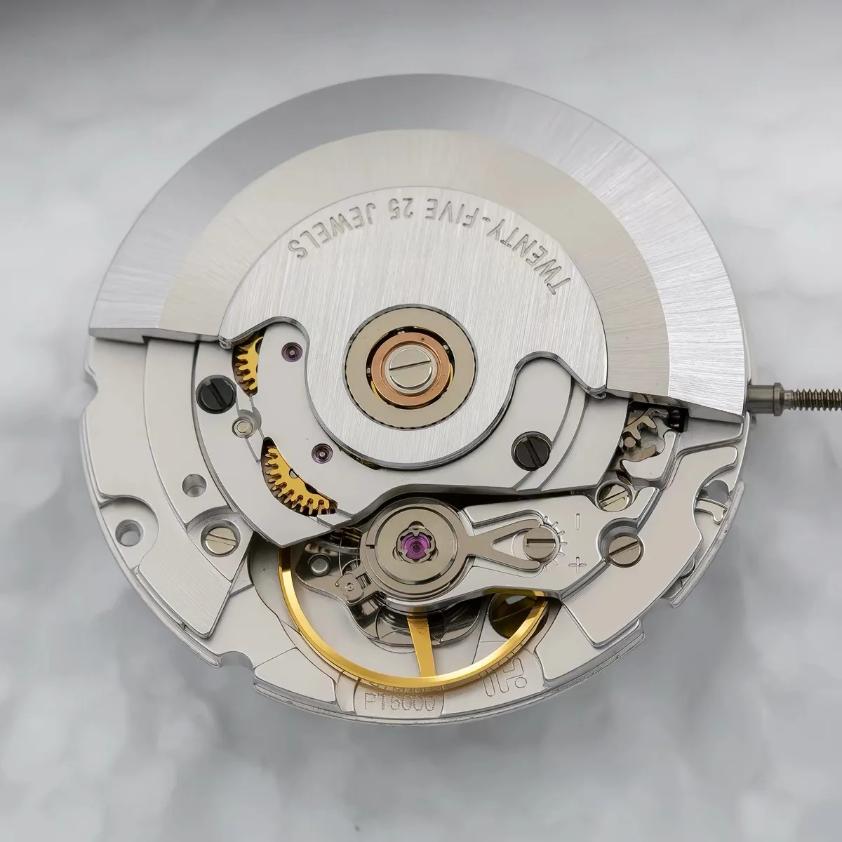 PT5000 Automatic Watch Movement 25 Jewels Self‑Winding 28800bph High Precision Replacement for ETA 2824
