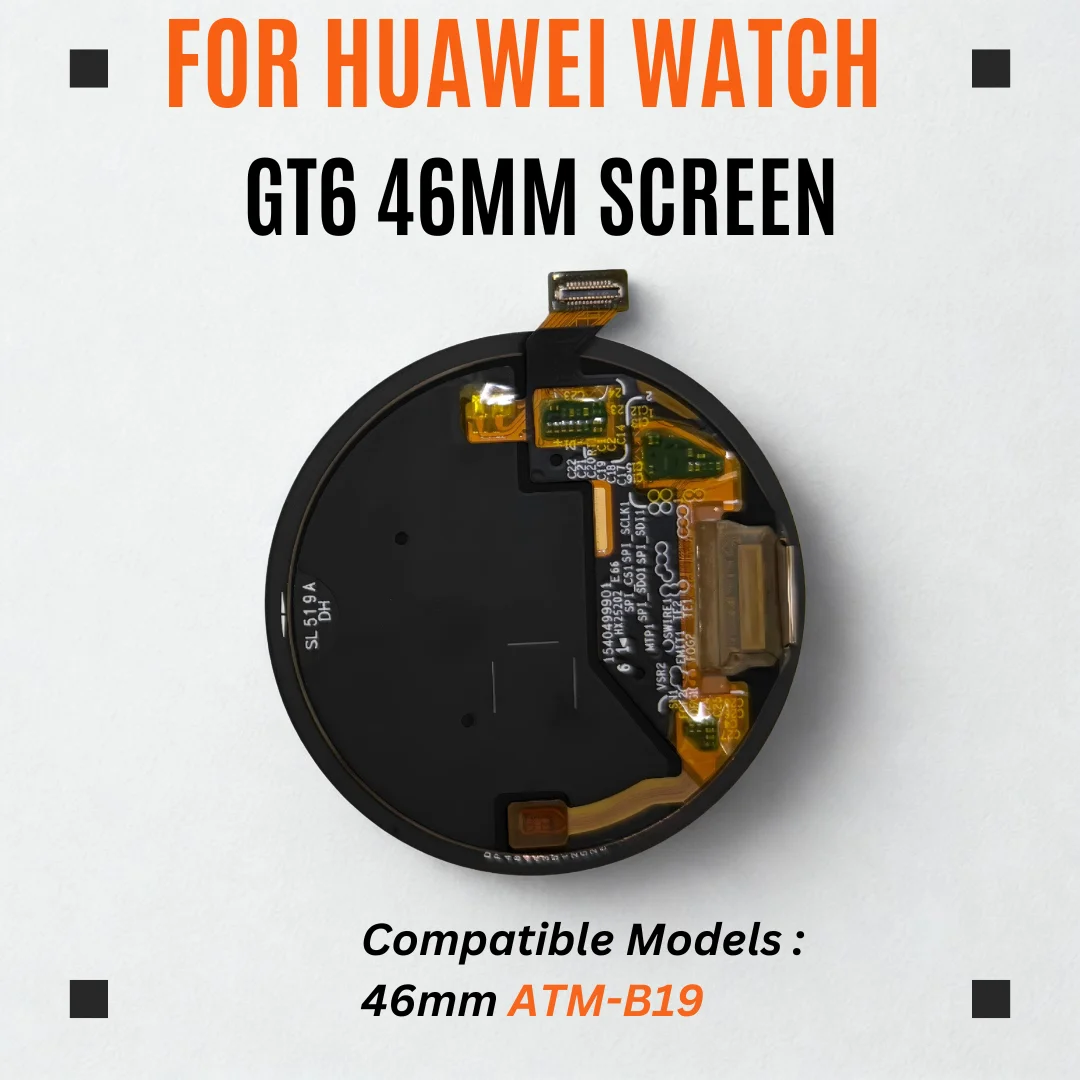For Huawei Watch GT 6 46mm ATM-B19 LCD Display Touch Screen Digitizer Replacement For Huawei Watch GT 6  ATM-B19