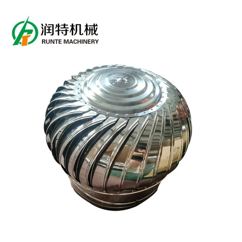 QiluRunte غطاء محرك السيارة غير بالطاقة تهوية السقف 304 سميكة الفولاذ المقاوم للصدأ نبات تربية العادم مروحة مقاومة للمطر