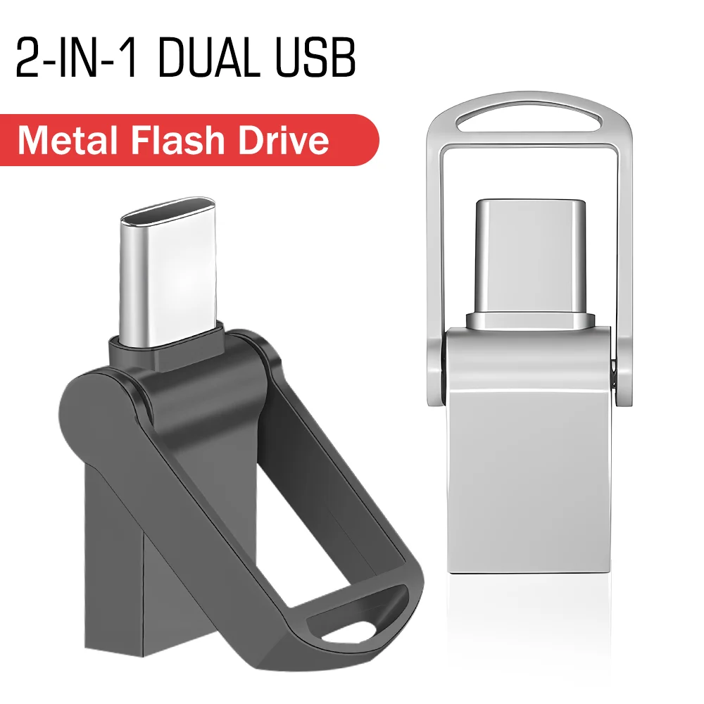 

TYPE-C USB Flash Drives 64GB OTG High Speed Pen Drive Pendrive 32GB 2 in 1 Mini Memory Stick Real CapacityCreative Gift