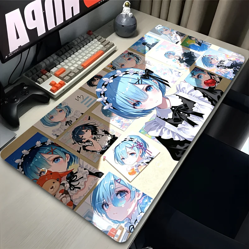 Large Mouse Pad R-Re Zero Rem - Esports Gaming Keyboard ulasan dan harga