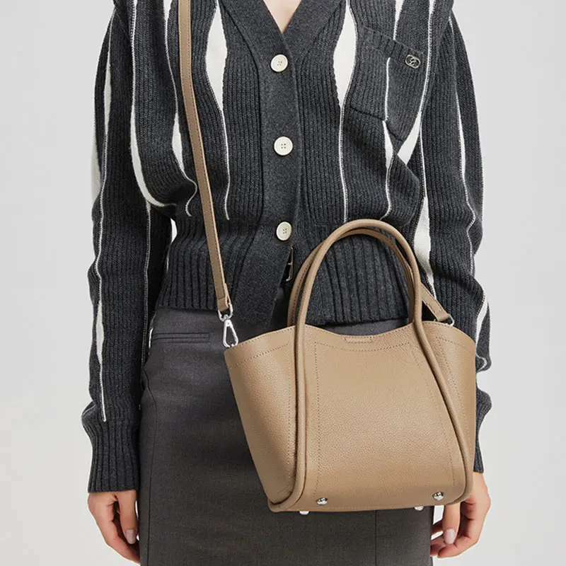 Luxury Designer Women's Bags 2025 New Genuine Leather Handbag Women Shoulder Bag High Quality Cow Leather Female Crossbody Bags