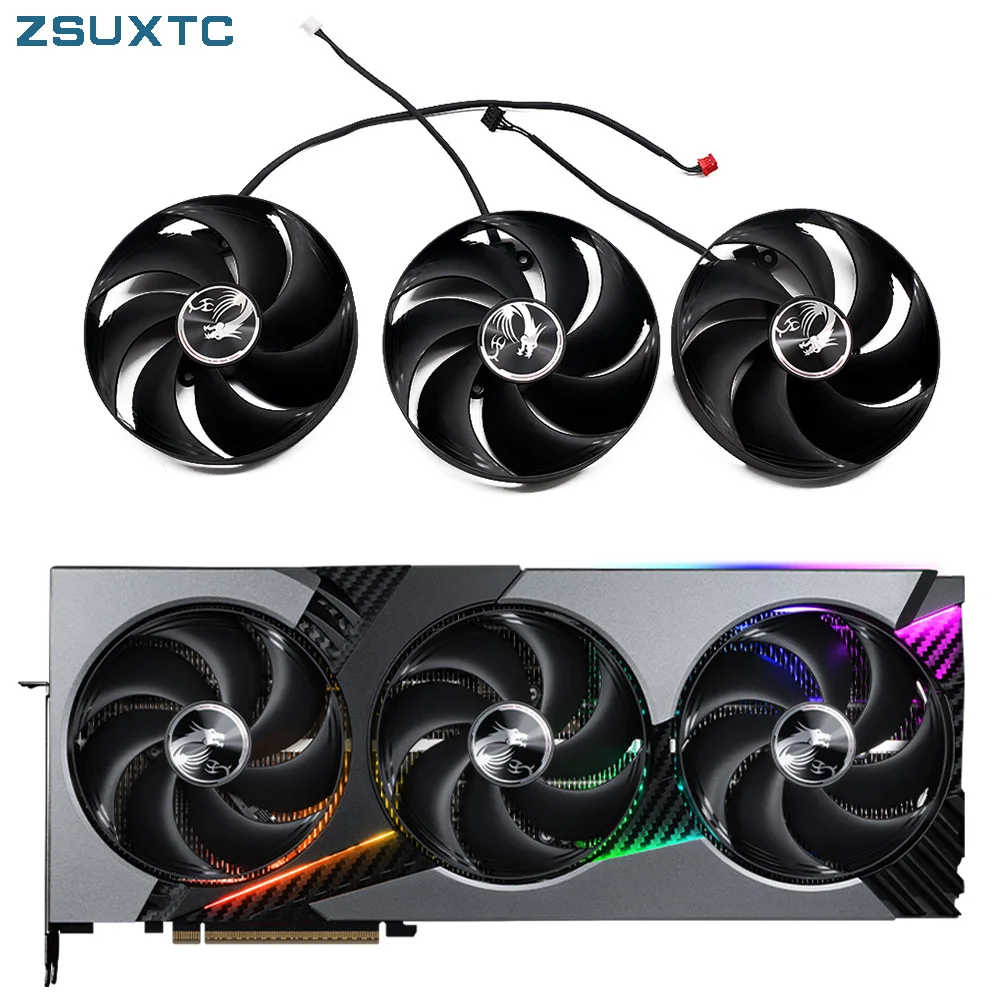 

Video Card Fan PLD10020B12H RTX5080 RTX5090 For MSI VANGUARD GeForce RTX 5090 5080 5070 Ti Graphics Card Cooling Fan