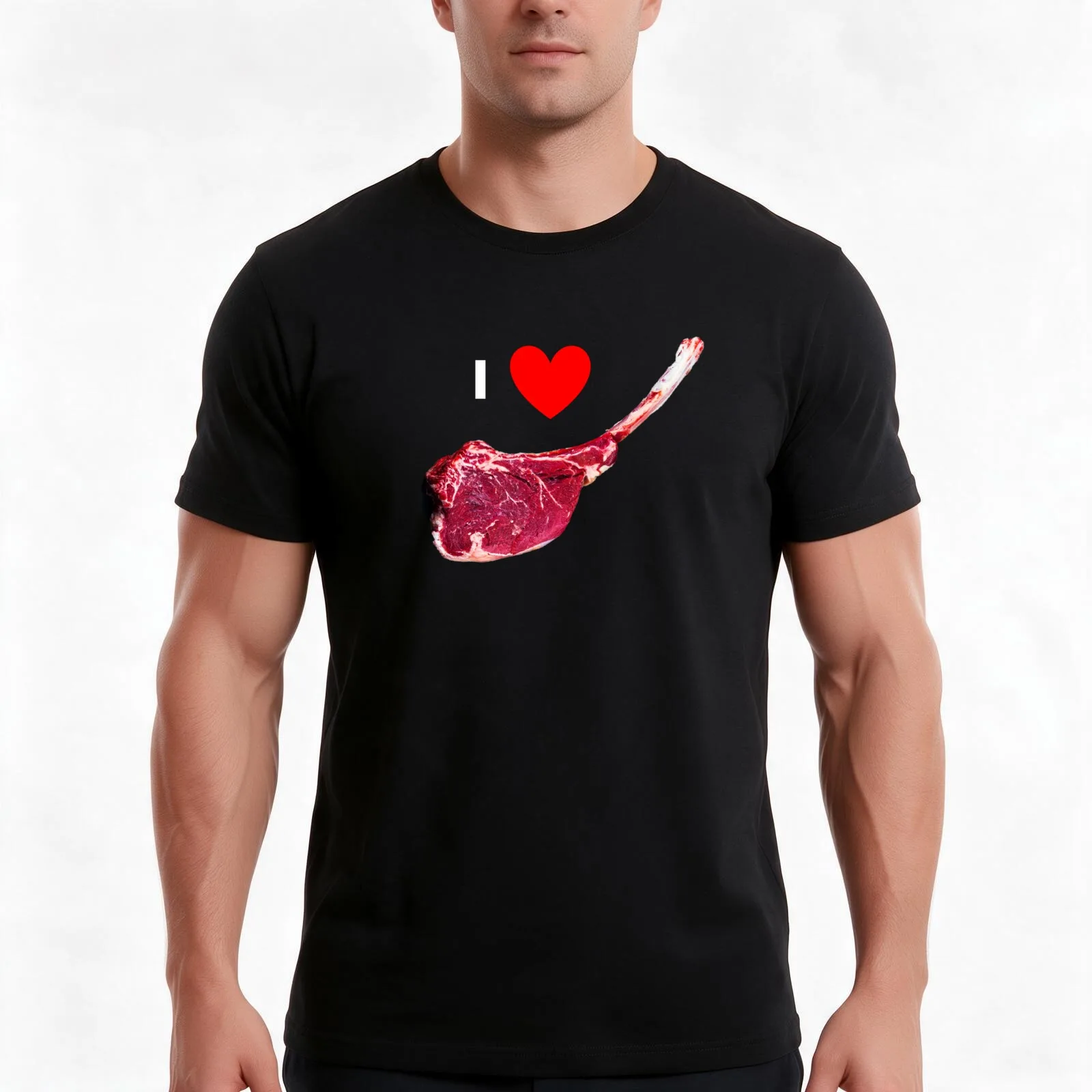 Tomahawk steak gift idea T-Shirt Summer Casual Cotton Tee Oversized Streetwear Tops Vintage Graphic Print Unisex Men Women