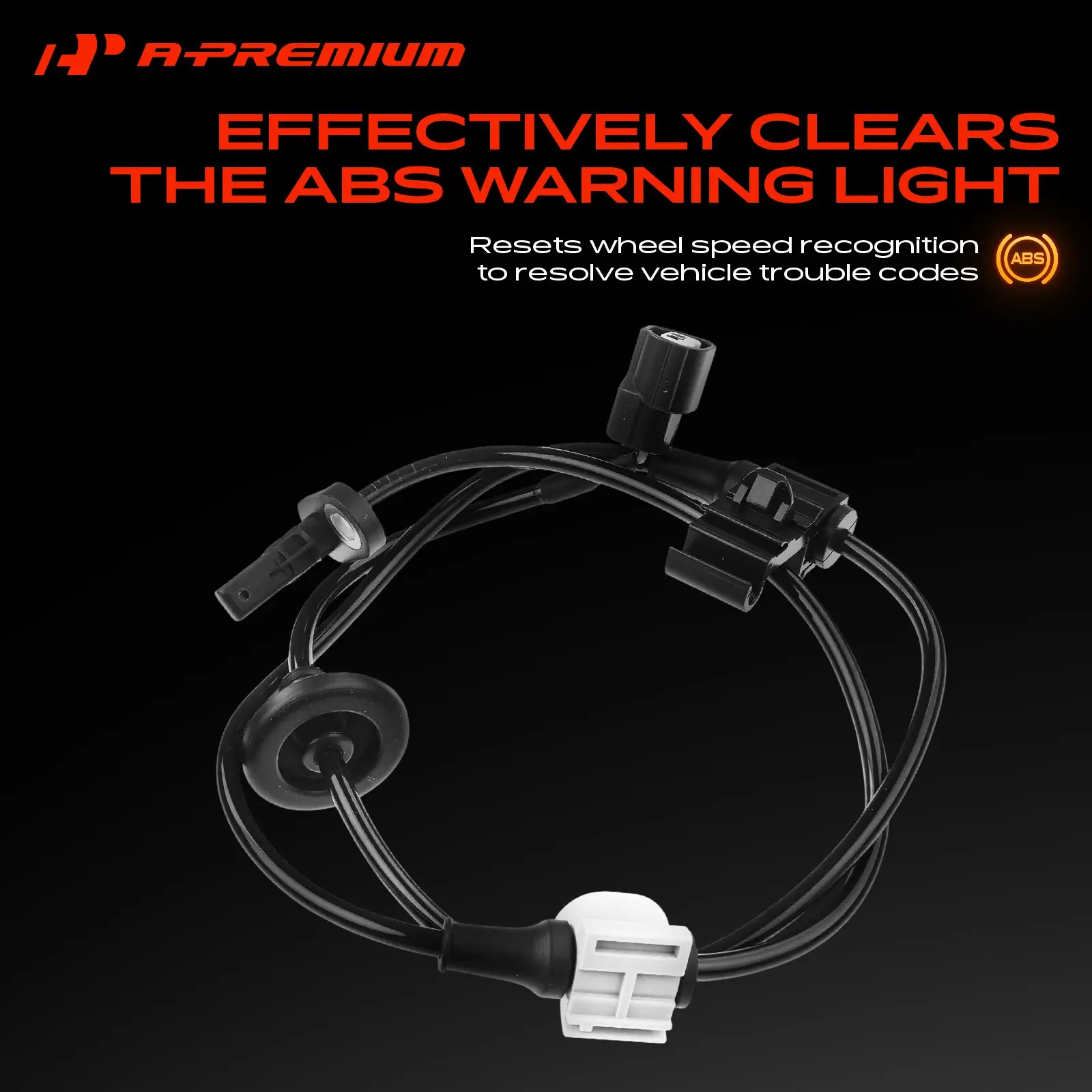 A-Premium Front Driver Side ABS Wheel Speed Sensor for Honda Odyssey 2007-2010 3