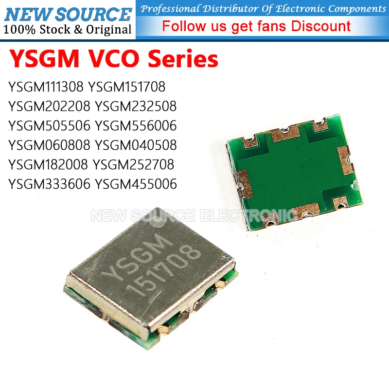 (1pcs) Voltage Controlled Oscillator VCO YSGM111308 YSGM 151708 202208 232508 505506 556006 060808 040508 182008 252708 Oscillat
