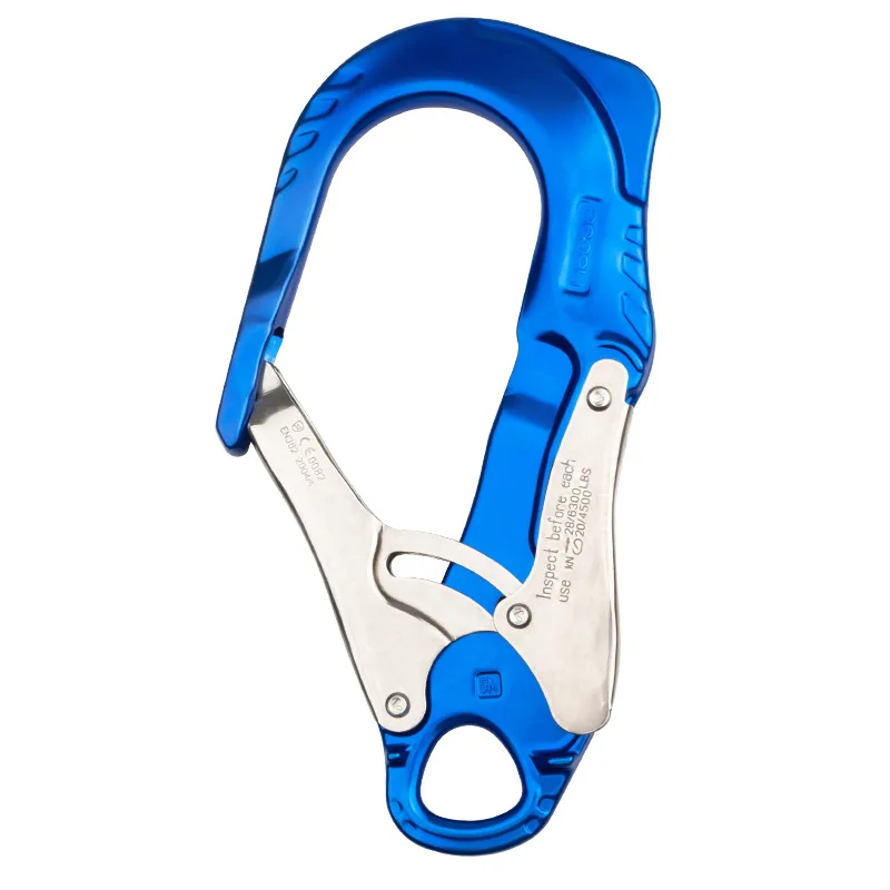 P387 Self-Locking Large Hook, Engineering Power, High Altitude Safety Belt Hook, Large Opening Hook, Steel Pipe Double Hook