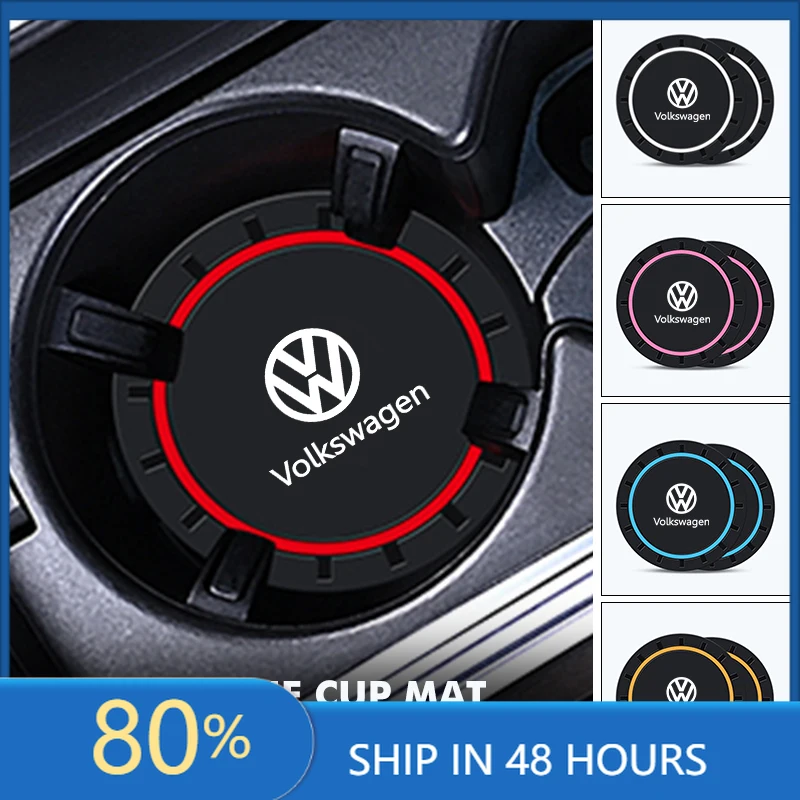 

Колпаки ступицы, 2 шт., автомобильный держатель для чашки с водой, фиксированные противоскользящие коврики для Volkswagen VW Scirocco Jetta Beetle Golf 4 5 6 Pass