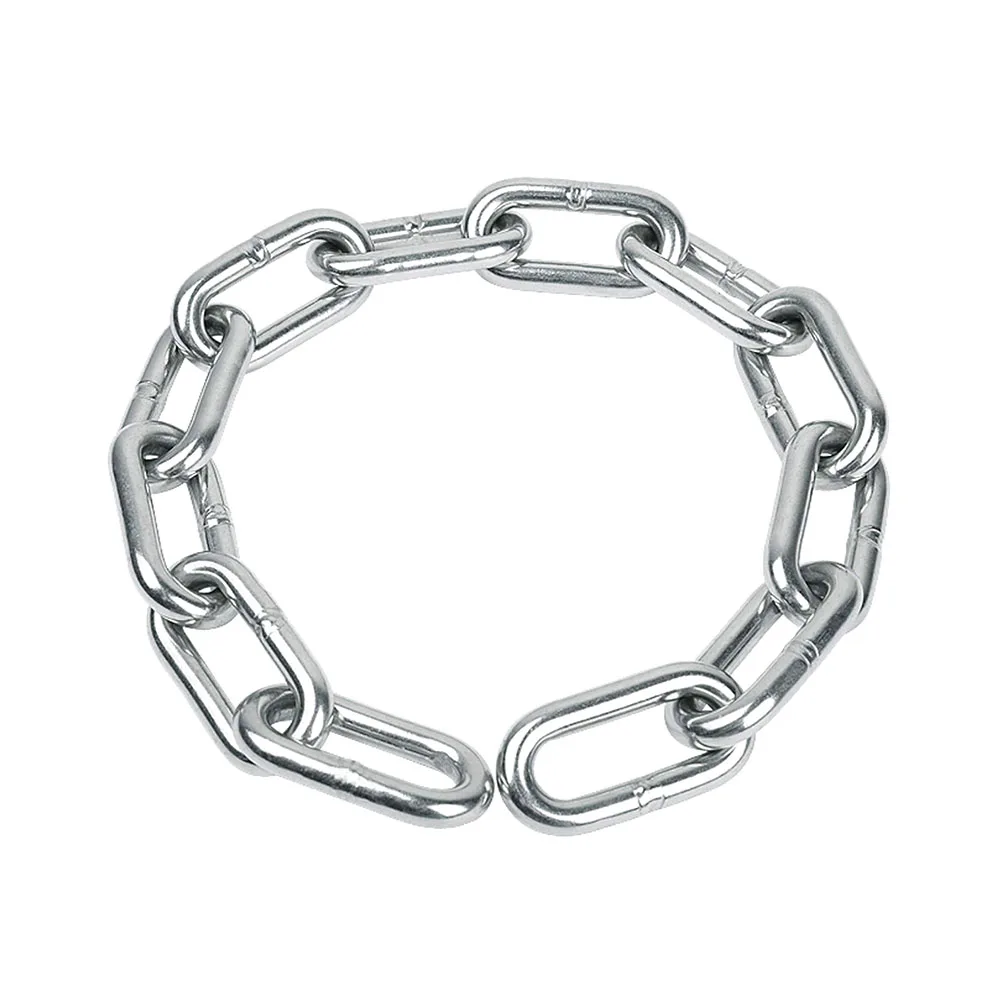 1 Stück 304 Edelstahlkette Metallgliederkette geeignet für Camping, zum Aufhängen von Haustierleinen, Diebstahlschutzketten 2/3/4/5/6mm – Detail 4