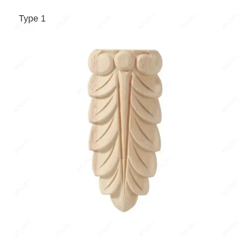 European Style Solid Decoration Crafts Home Decor Furniture Foot Legs Cabinet Seat Feets Vintage Wood Carved Roman Column