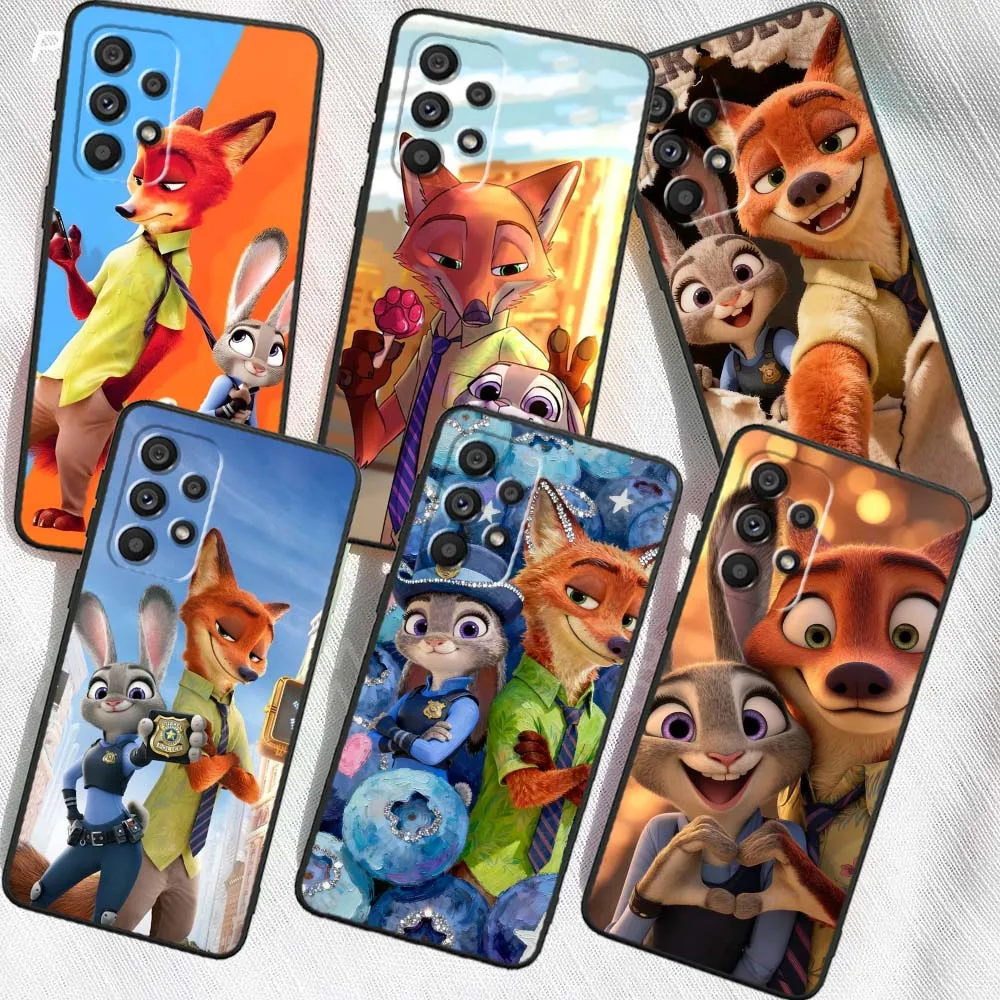 

Zootopia Cute Anime For Samsung A41 A35 A34 A33 A32 A25 A24 A23 A21s A06 A05 A04 A03 Note 10 20 Ultra 5G Black Cover