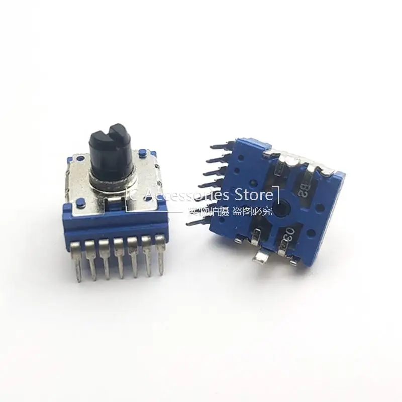 垂直デュプレックスパワーアンプ,rk14タイプ,オーディオボリュームロータリーポテンショメータ,ハーフシャフト,8mm,b20k,b203,7ピン,2個