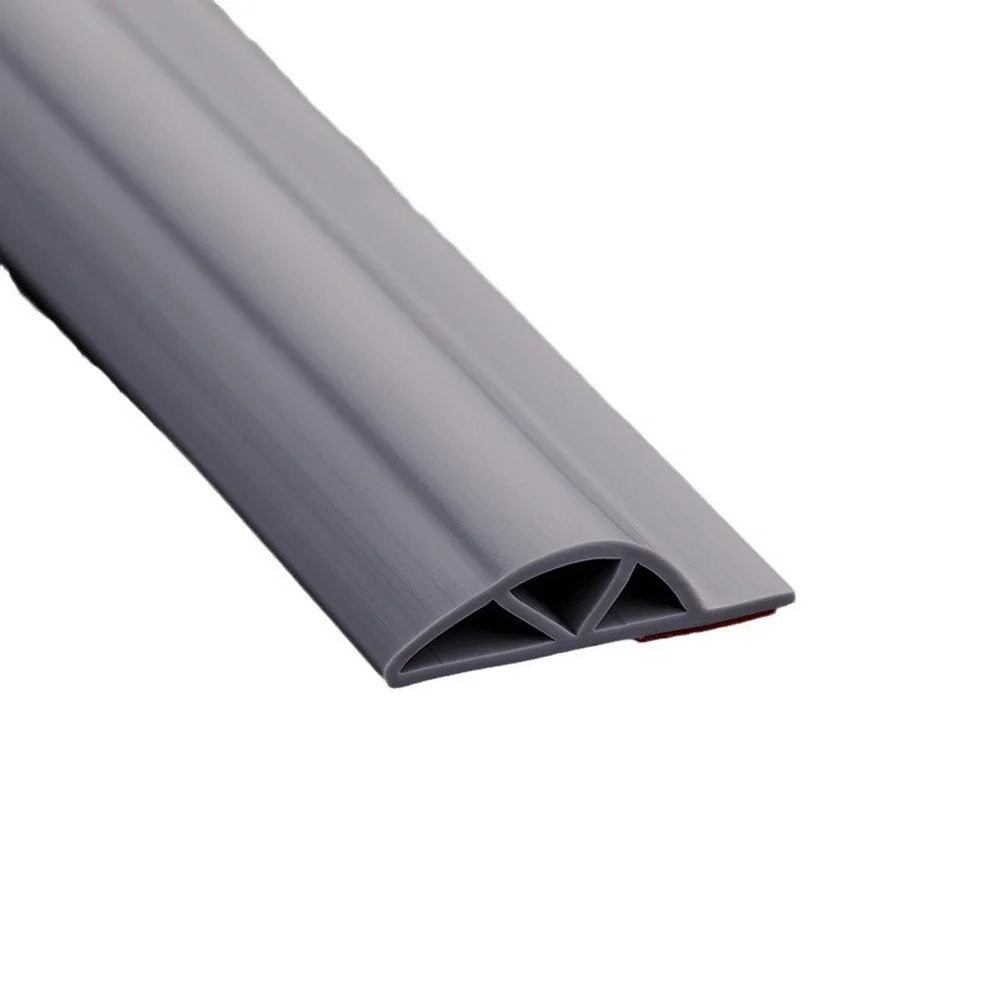 Sliding Window Seal Strip 2 Meter Gray Silicone Rubber Triangle P Type for Effective Gap Sealing and Insulation
