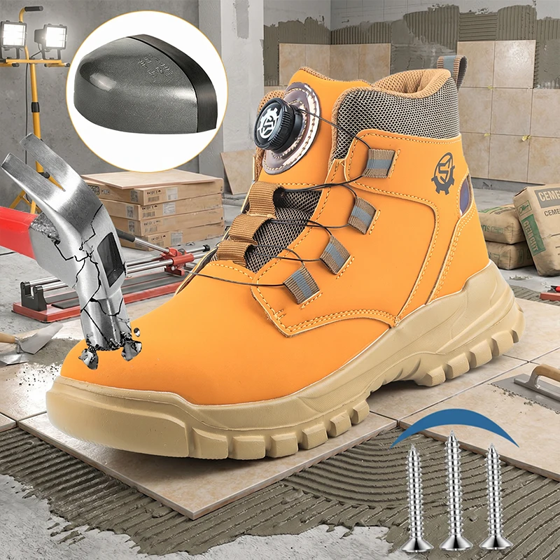 2026 Construction, horticulture, logistics, handling, safety shoes, work shoes, mining boots, anti smashing, anti piercing,