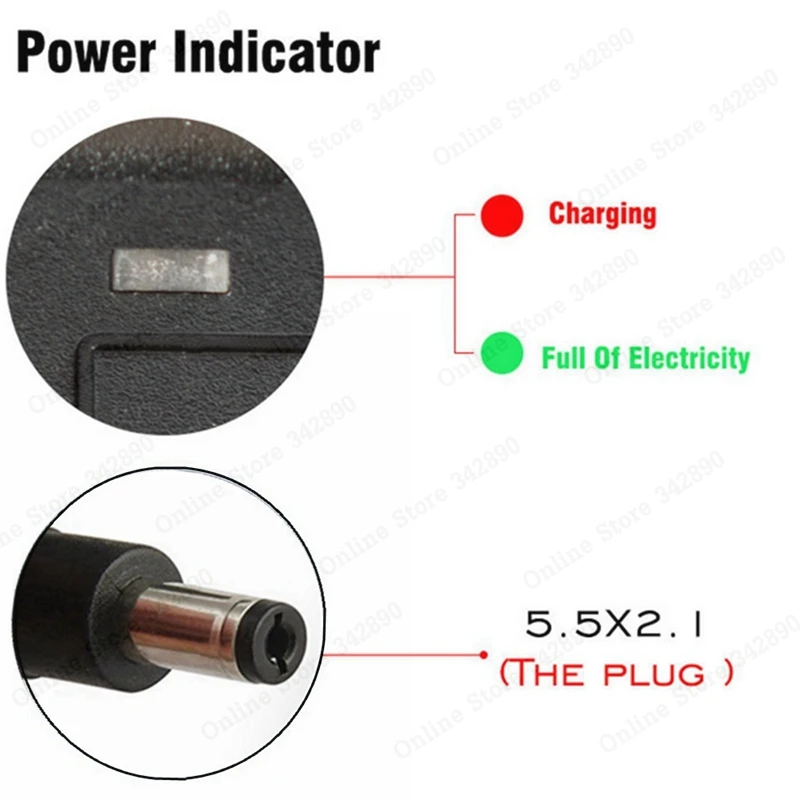 Ładowarka 29.4V 2A do akumulatorów litowych 24V 25.2V 25.9V 29.4V 7S DC 5.5*2.1 MM — zdjęcie produktu 4
