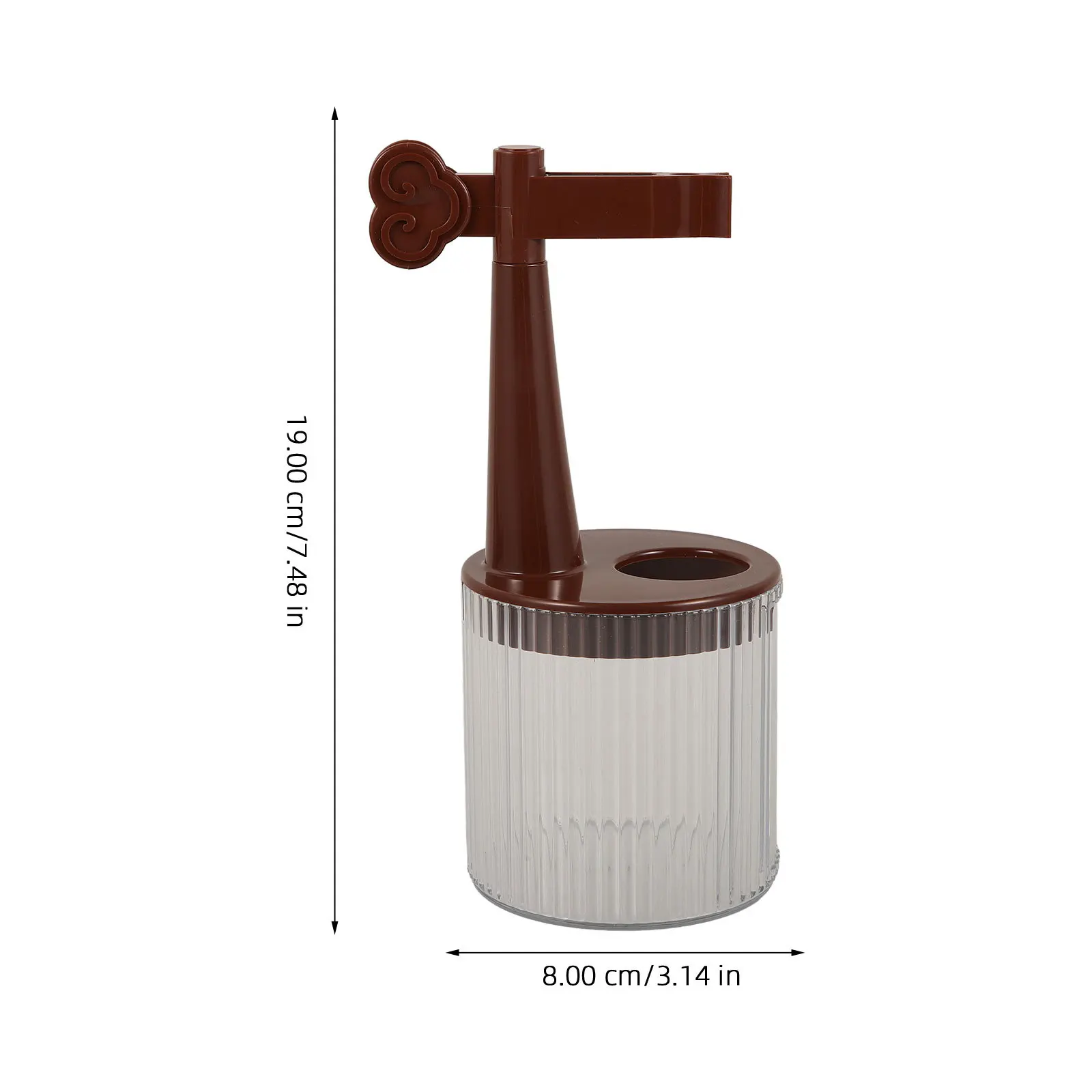 

Pen Holder Brown Plastic Writing Rest Calligraphy Ink Brush Storage Rack Art Pen Holder Spiral Brush Washer Painting Tool
