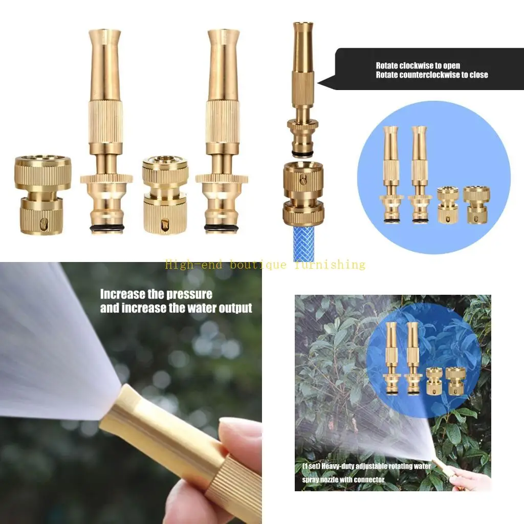 L9NB High Pressure Rotating Water Sprinkler Head For Gardening Car Washing Patios Cleaning Efficient Watering Outdoor Use