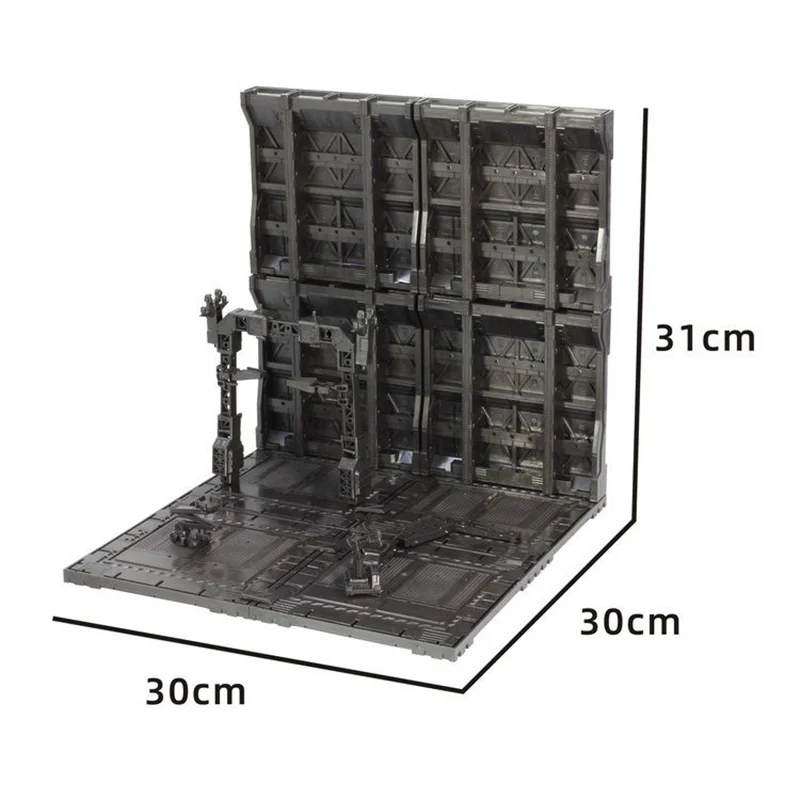 Moxingshe Model Accessories Garage Frontline Base Scene for Mg 1/100 Pg 1/60 Assembly Model Collectible Robot Kits Models