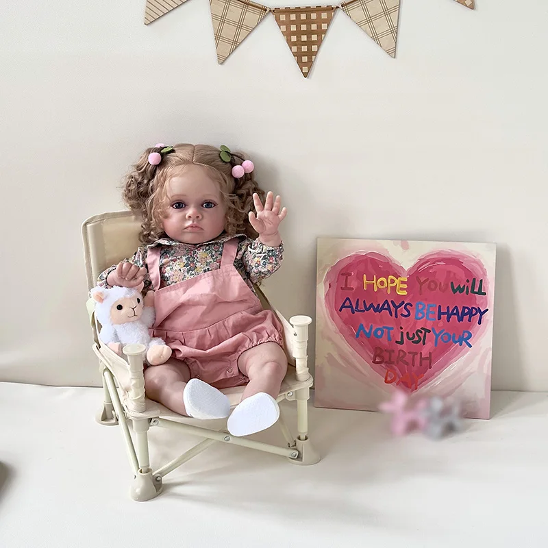 24-calowa lalka Reborn Toddler Girl Tutti Wysokiej jakości detale Malowana skóra 3D z widocznymi żyłkami Ręcznie robione lalki Muñecas Reborn Baby Dolls