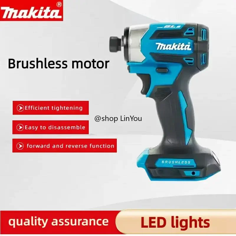 

Makita 18V LXT Cordless Impact Driver DTD173 Brushless Electric Drill Screwdriver Wood/Bolt T1/T2-Mode Twin LED Light bare machi