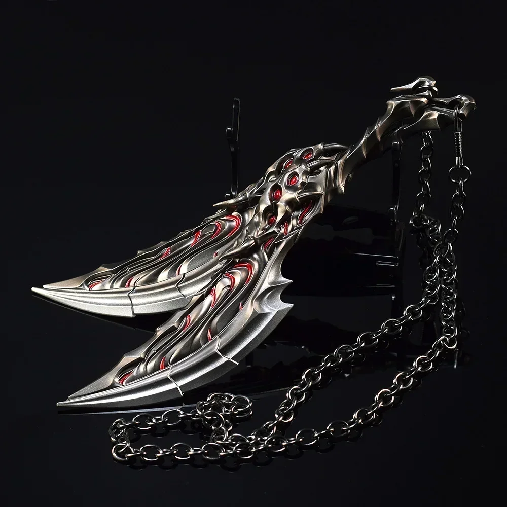 22cm  Valorant Weapon Blades of Primordia Metal Game Peripheral Agents Melee A Pair of Weapon Model Ornaments Crafts Gifts Toys