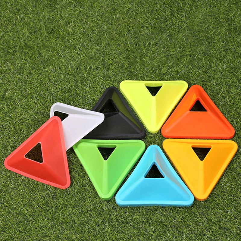 

5PCS Football Training Disc Triangle Soccer Practice Field Sports Agility Training Cone Portable Equipment For Kids Adult