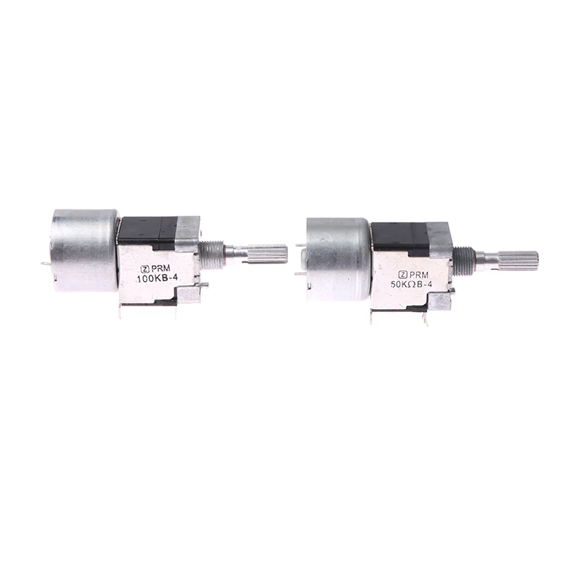 1PC RK168 Motor Machine Drive Volume Potentiometer B50K B100Kx2 Stereo Amplifier Dual Channel Axis Length 25MM Plum Shaft