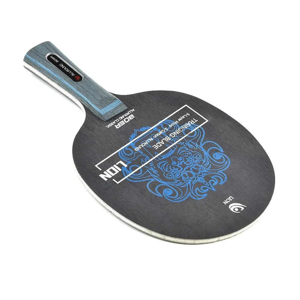 Boer Table Tennis Racket Backplate Short Handle Straight Racket Long Handle Horizontal Racket Front And Back Glue Manual