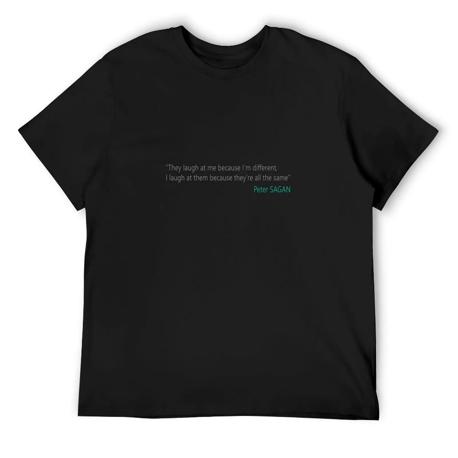 

Peter SAGAN Quote T-Shirt blue archive Blouse vintage T-shirts man men clothing