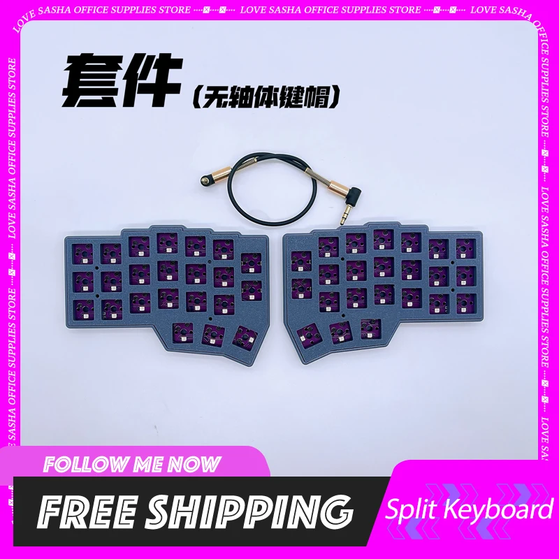 Corne V4 Split Keyboard Kit Support Vial Wired Rgb Custom Hot Swap Ergonomic Gaming Left And Right Handed Mechanical Keyboards