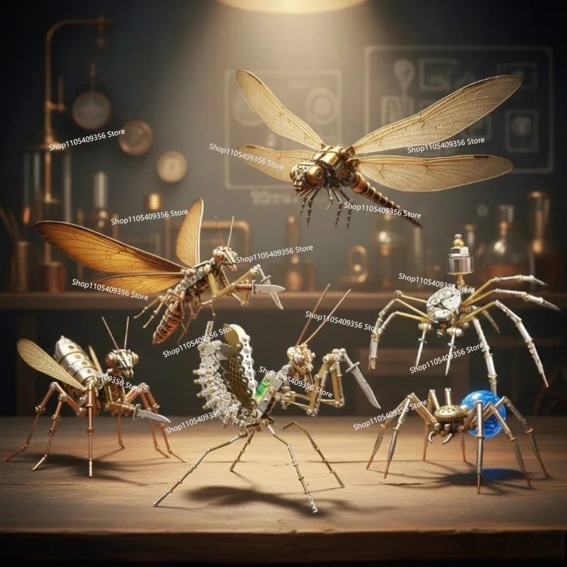 Assembling Toys for Insects Scorpions Spider Mantis Crickets Handmade Science Fiction Gifts Model Assembly Ornament