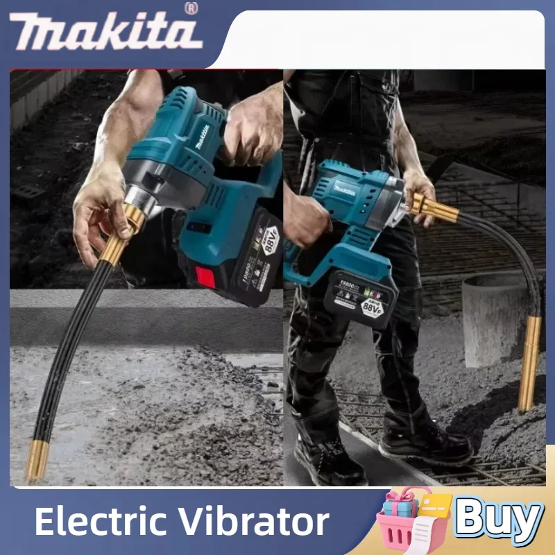 마키타 무선 전기 콘크리트 진동기 콘크리트 20V 18V 배터리 콤팩터 콘크리트 브러시리스 고출력 믹싱 파워 툴