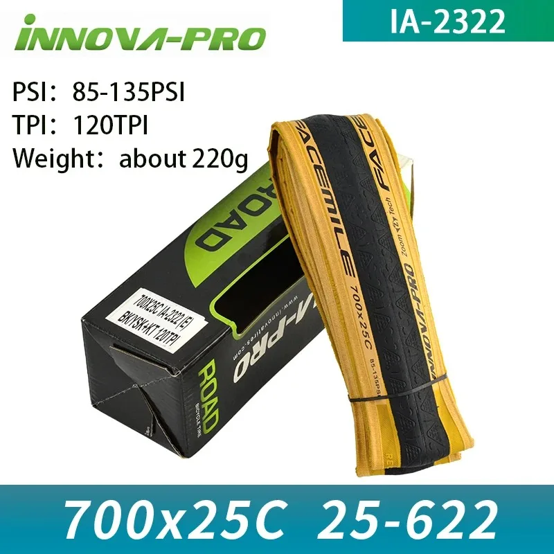 INNOVA-PRO bicycle tire 700x25C 700x28C 120TPI Kevlar anti puncture racing road bike tires ultralight folding 120 TPI 85-135 PSI - view 3
