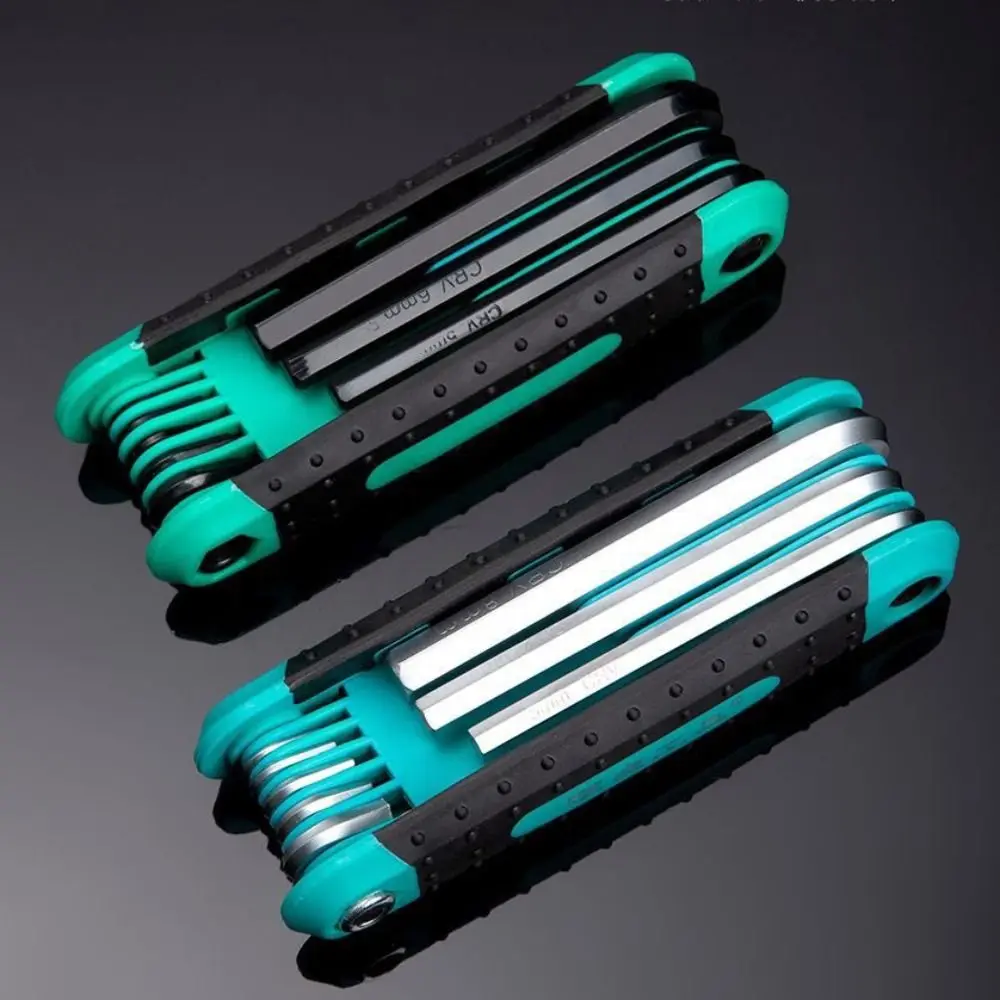 

New 8 in 1 Allen Wrench Set Folding Portable Hexagon Socket Wrench Multi-functional Metric Size Torx Key Set Professional Use