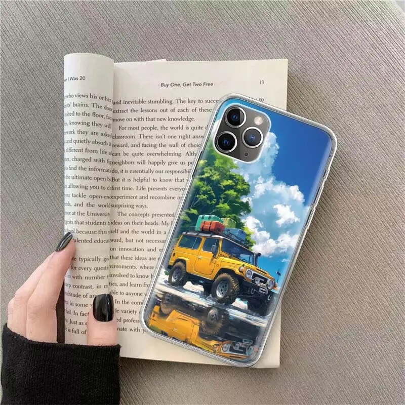 Off Road Vehicle Tourism Scenery Phone For Apple Iphone 14 12 13 15 Pro Max Mini 11 16 Plus X XS XR Case SE 2020 Shell Cover Cl